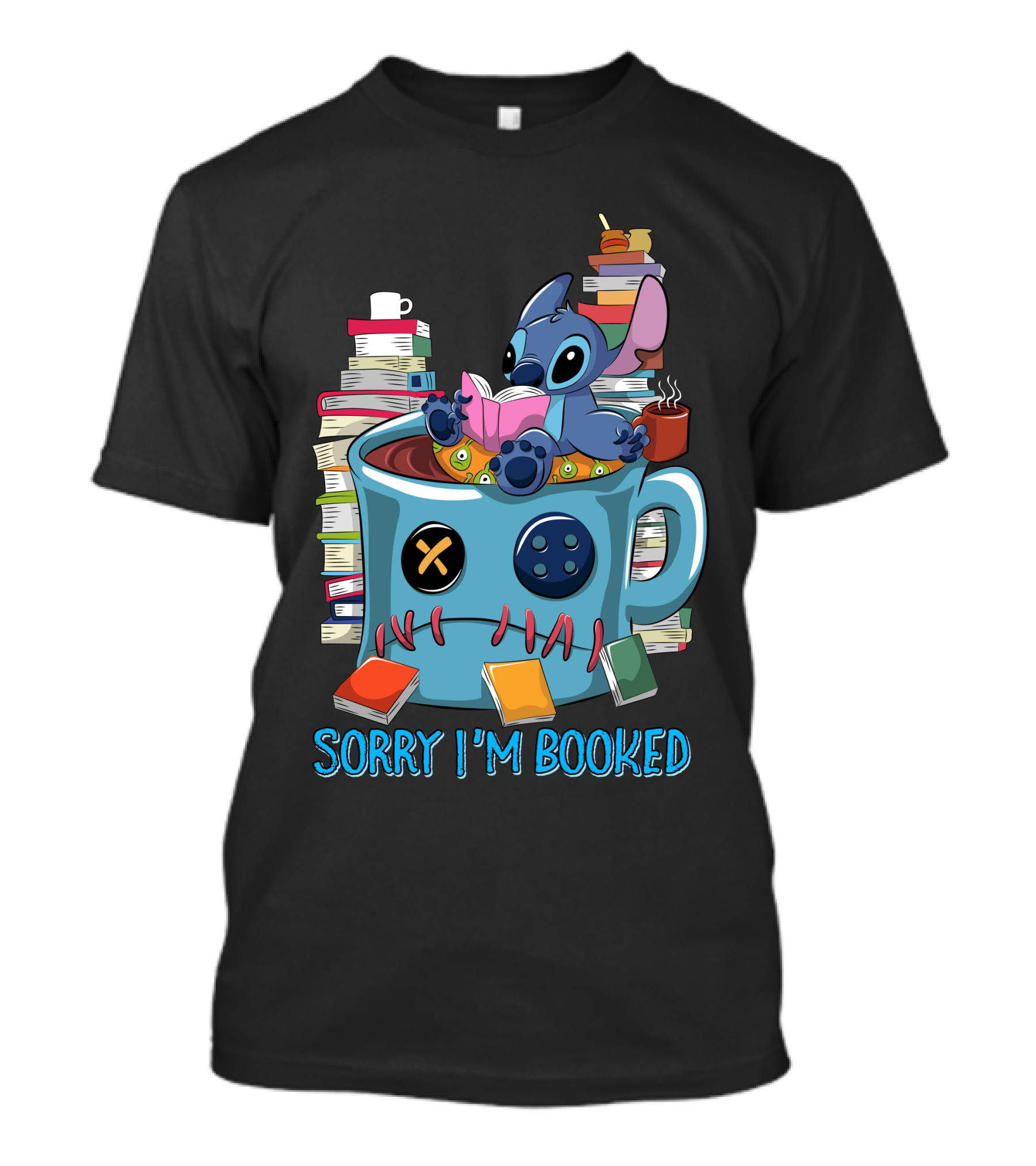 Sorry I'm Booked Stitch Coffee Mug And Books T-Shirt