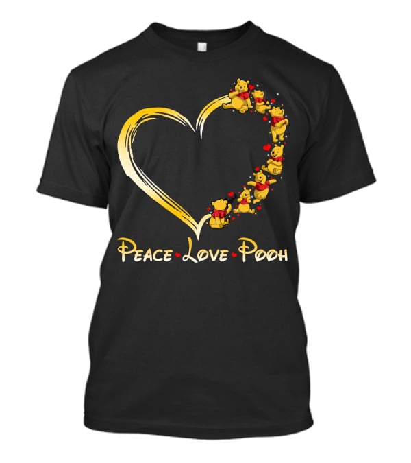 Peace Love Pooh Heart T-Shirt