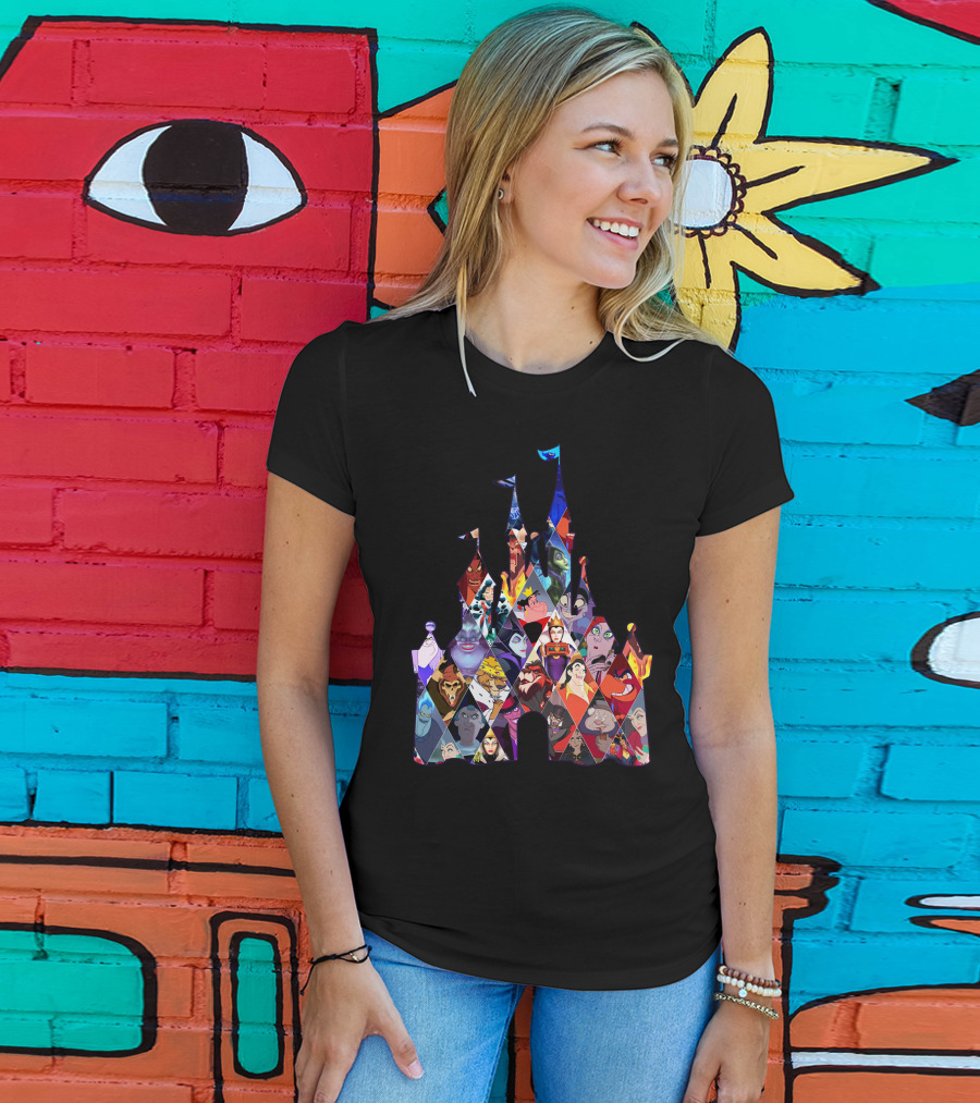 Disney Villains Castle Silhouette Collection T-Shirt