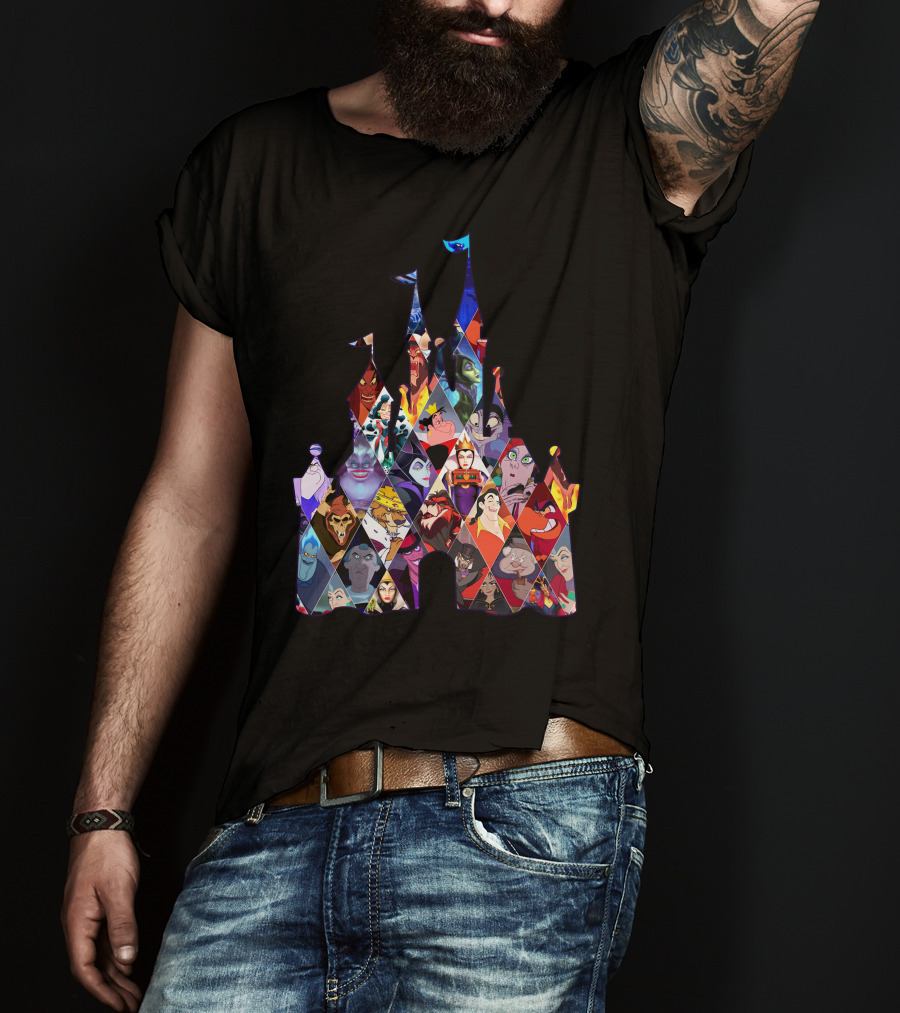 Disney Villains Castle Silhouette Collection T-Shirt