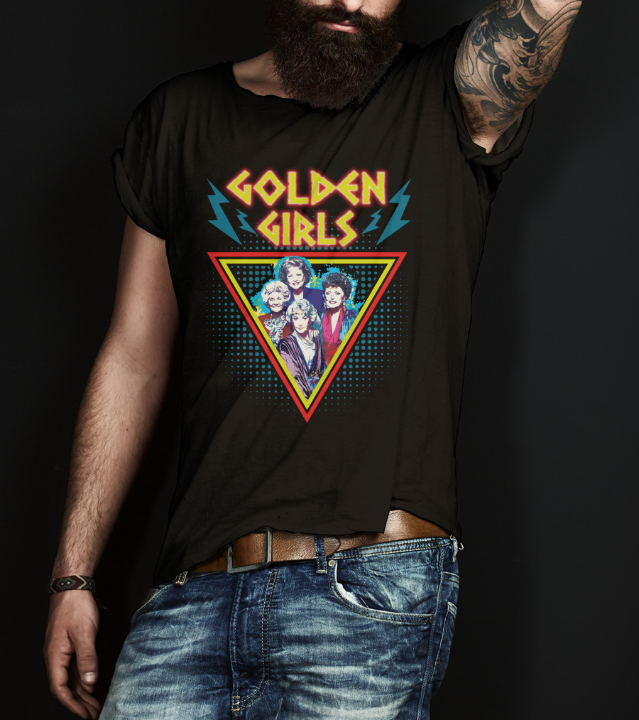 Golden Girls 80s Lightning Triangle T-Shirt