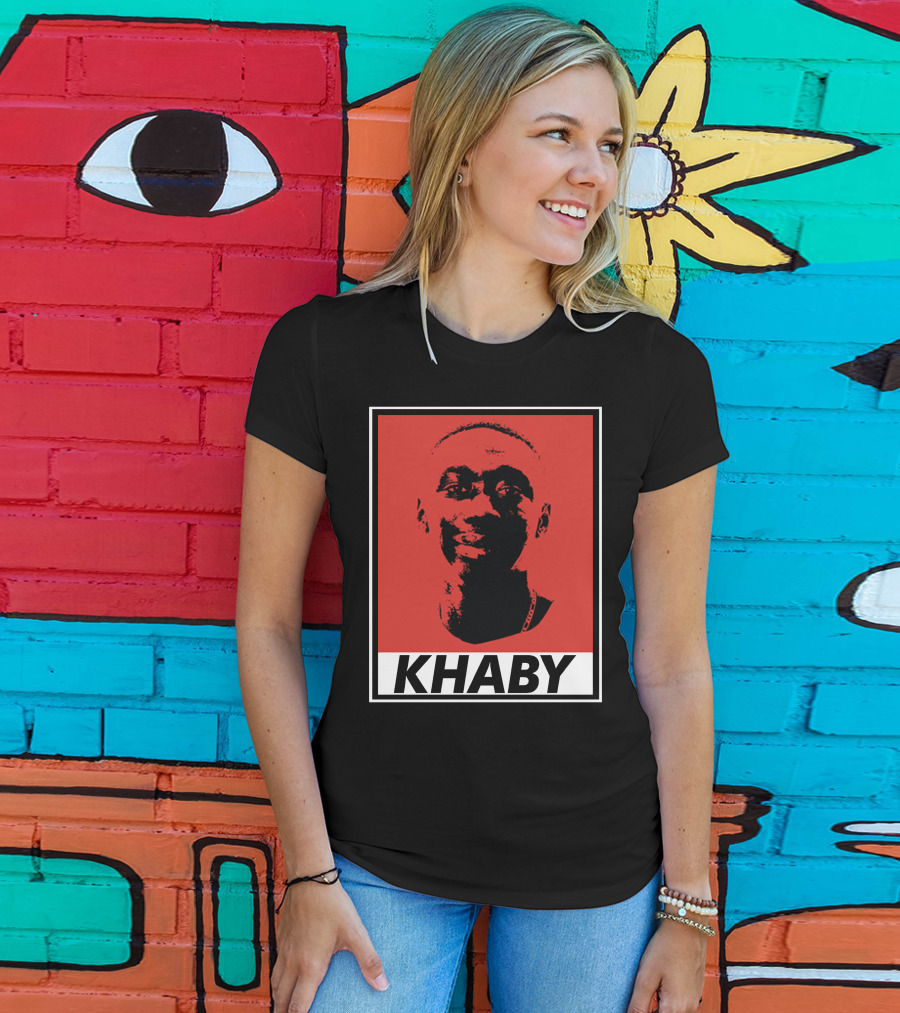 Khaby Lame Bold Graphic Red And Black T-Shirt