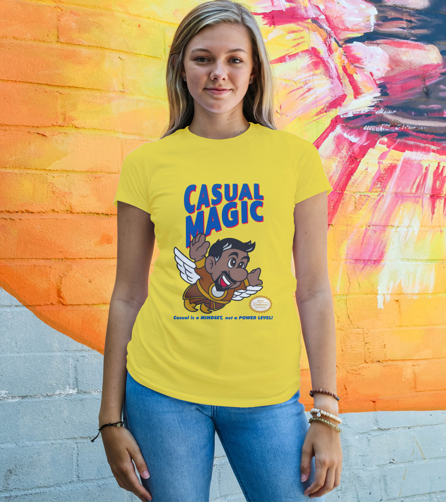 CASUAL MAGIC Casual Is A MINDSET Not A POWER LEVEL Coalescece Seal T-Shirt