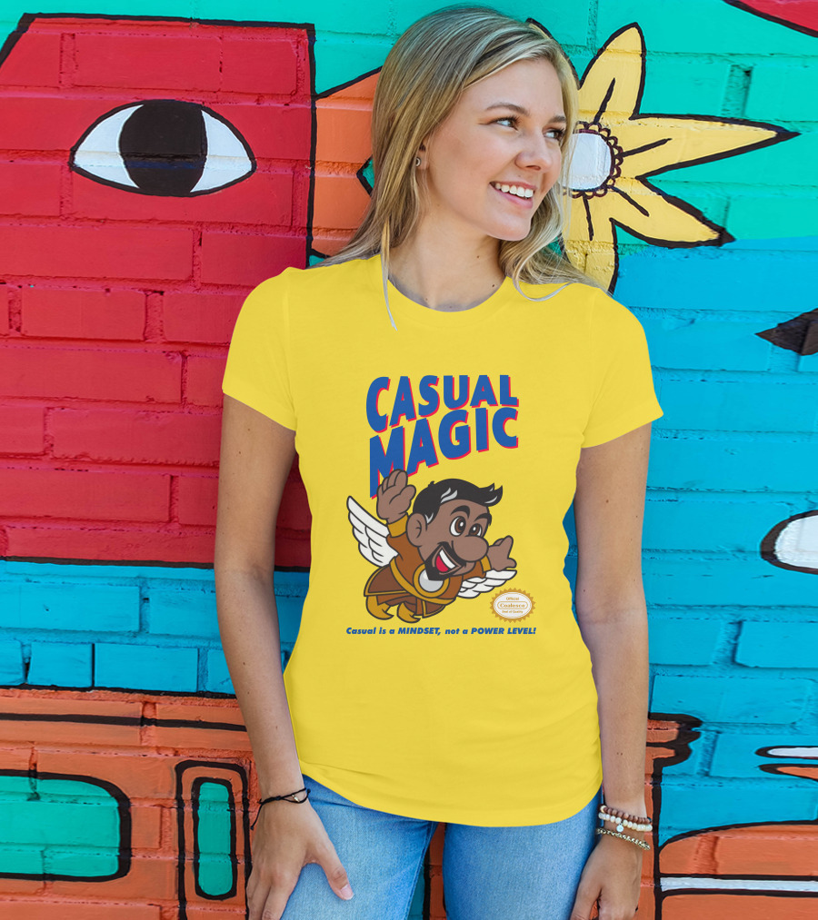 CASUAL MAGIC Casual Is A MINDSET Not A POWER LEVEL Coalescece Seal T-Shirt