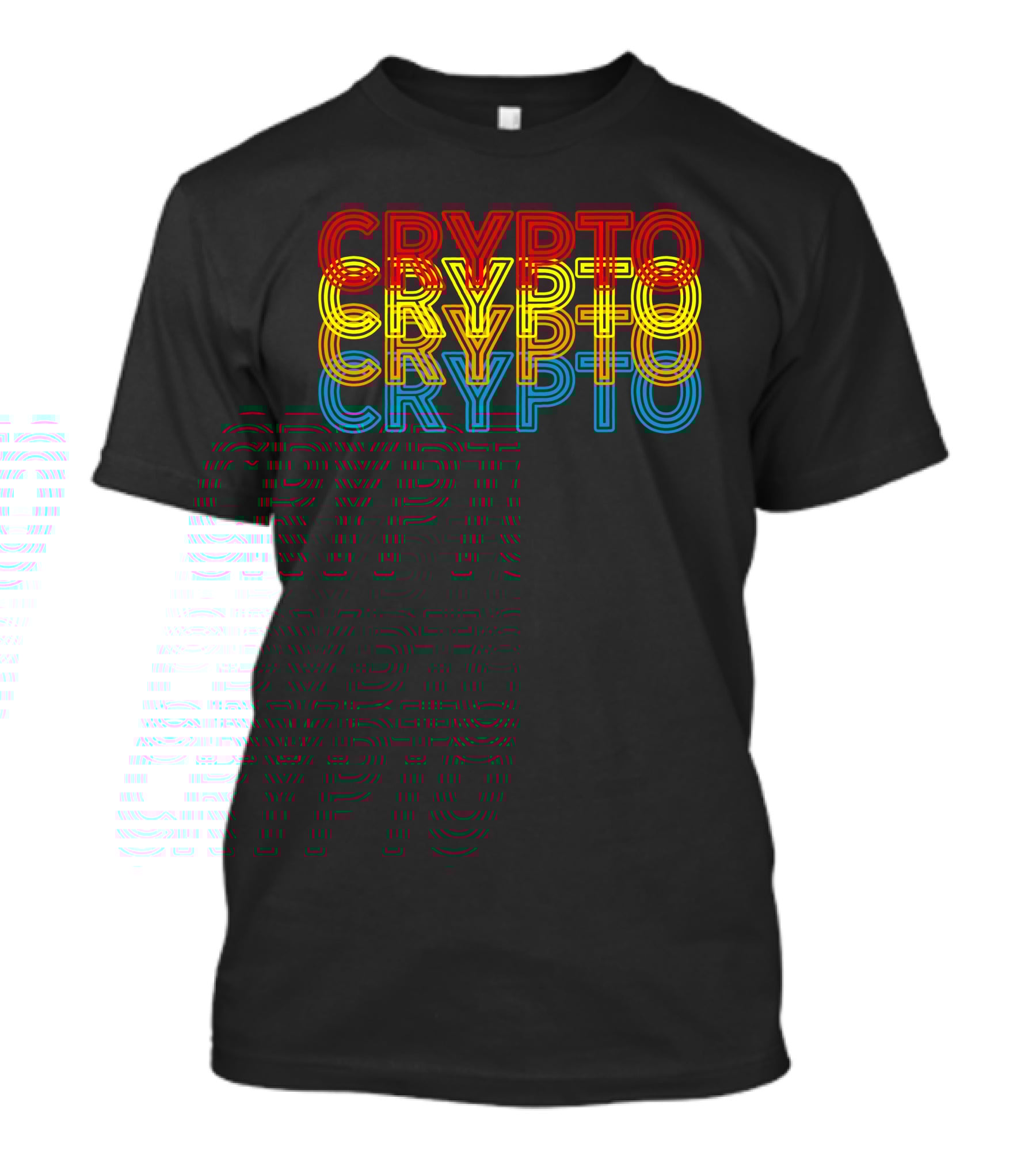 Crypto Neon Reflection T-Shirt