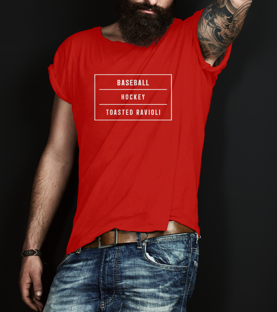 Baseball Hockey Toasted Ravioli T-Shirt