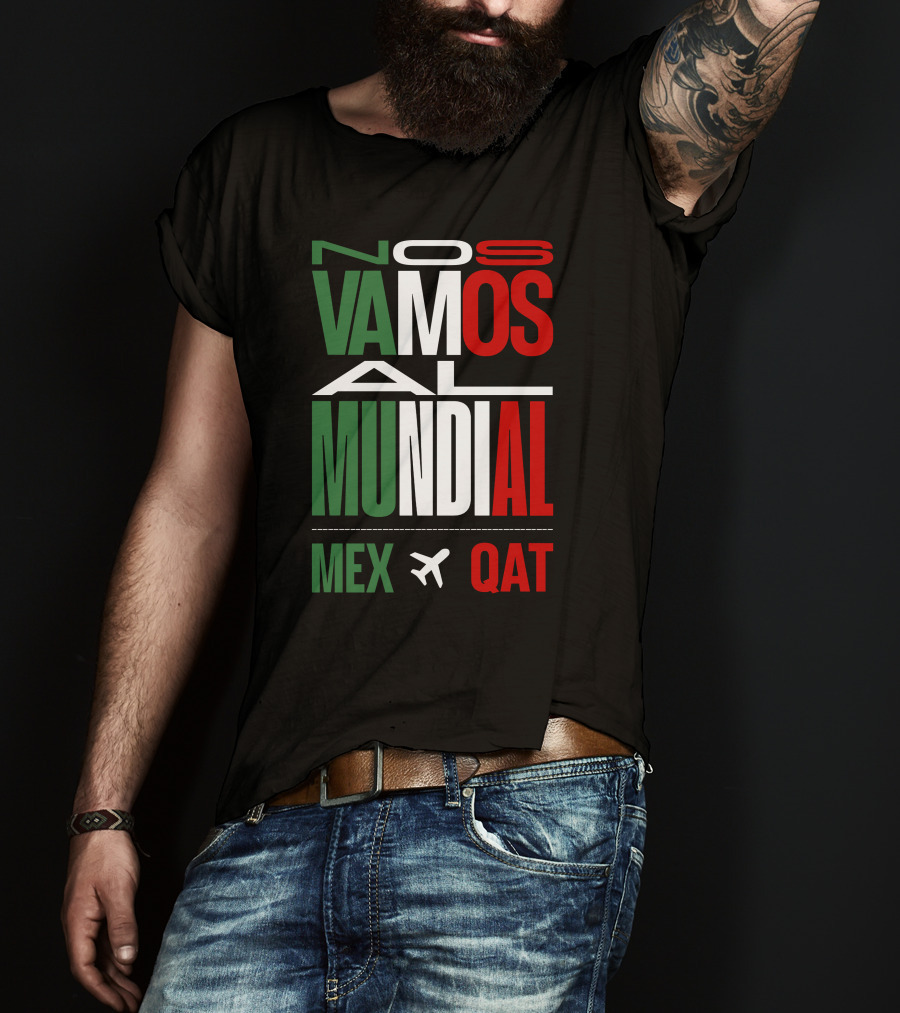 Nos Vamos Al Mundial Mex Qat Airplane T-Shirt