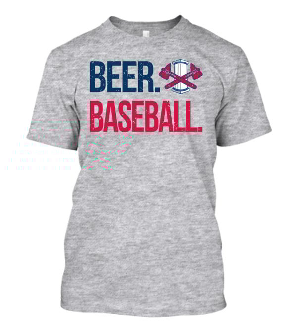 Rome Braves Beer Baseball Axe T-Shirt