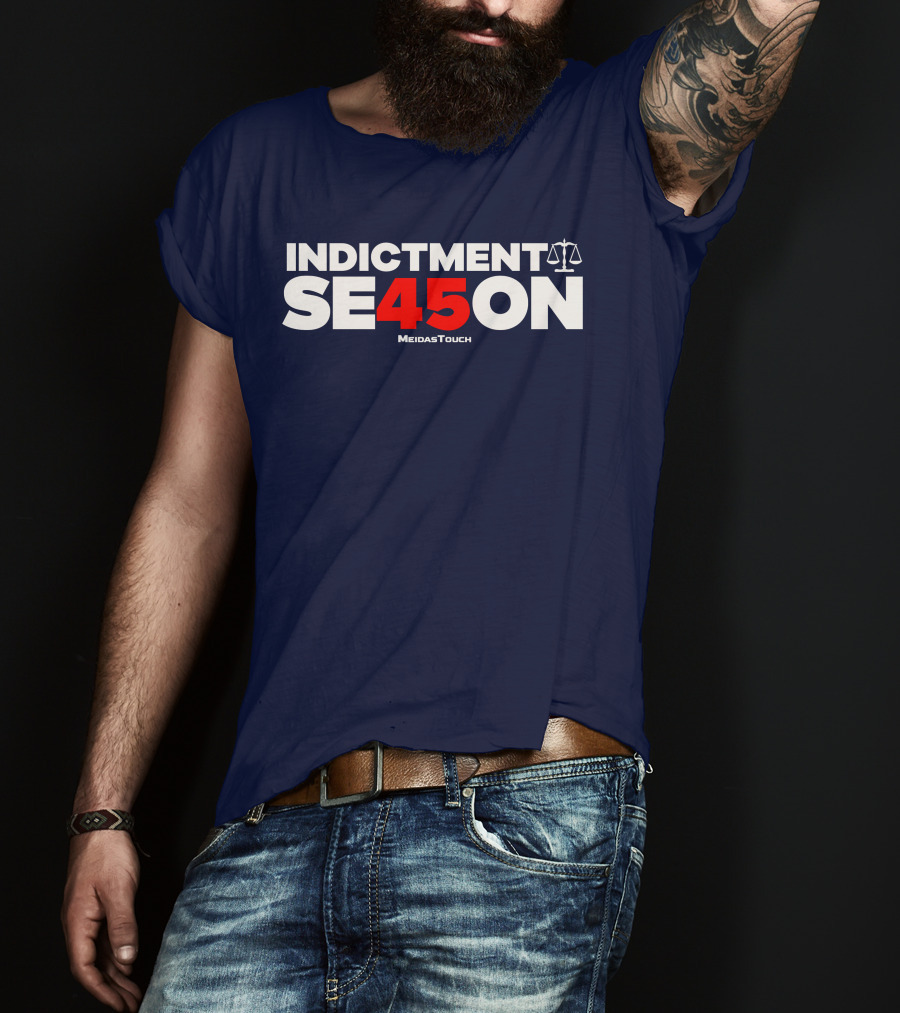 Indictment Season 45 MeidasTouch Justice Scales T-Shirt