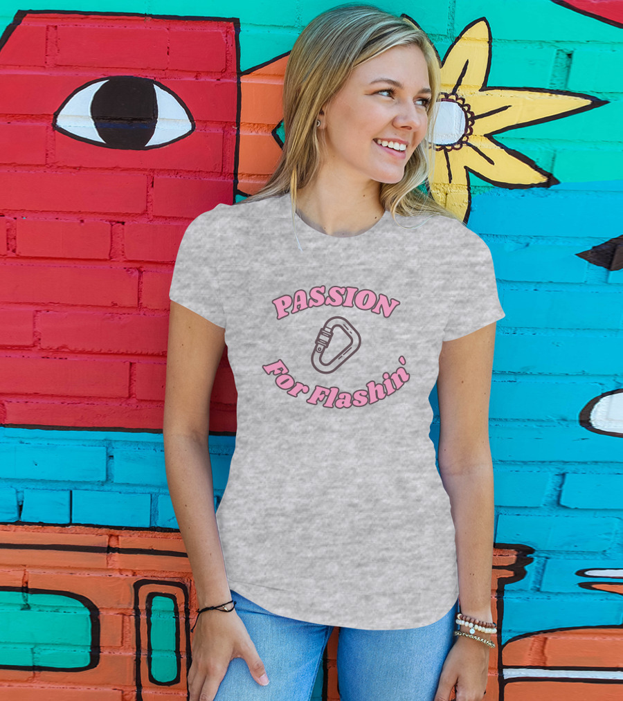 PASSION FOR FLASHIN' Carabiner Climbing Essentials T-Shirt