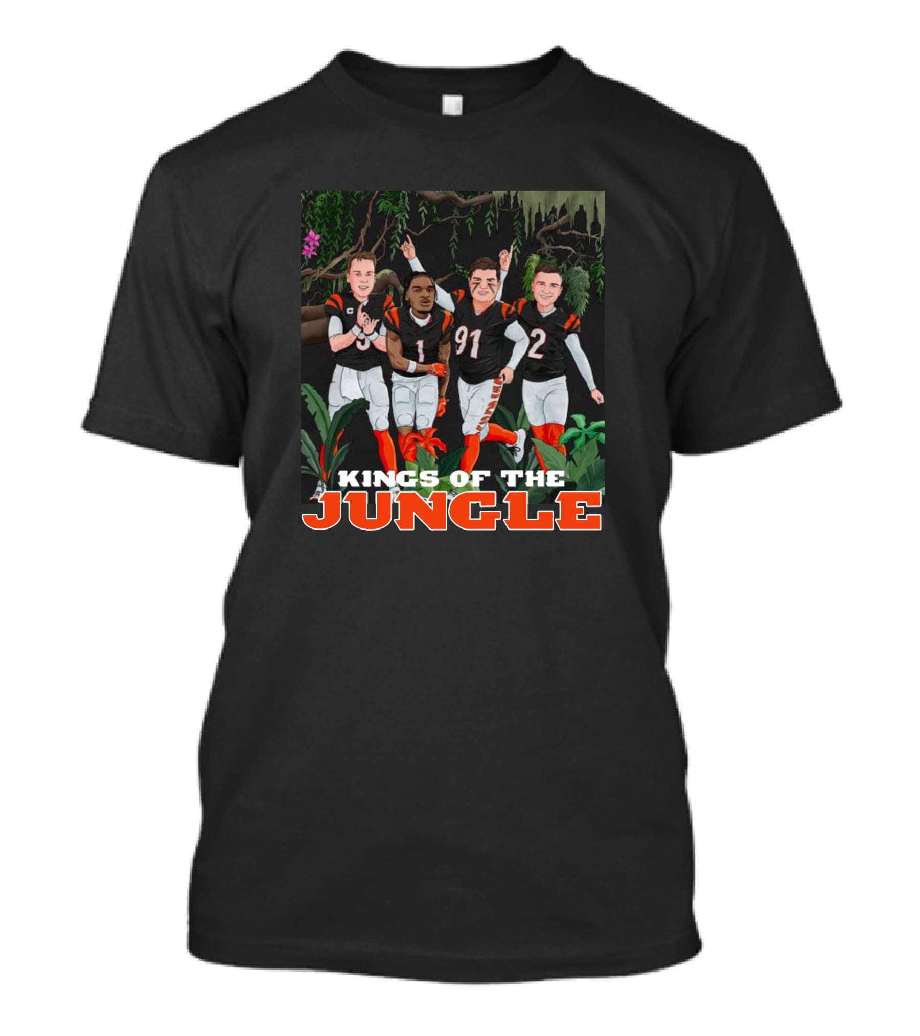 Big Cat Kings Of The Jungle Football Team Players T-Shirt