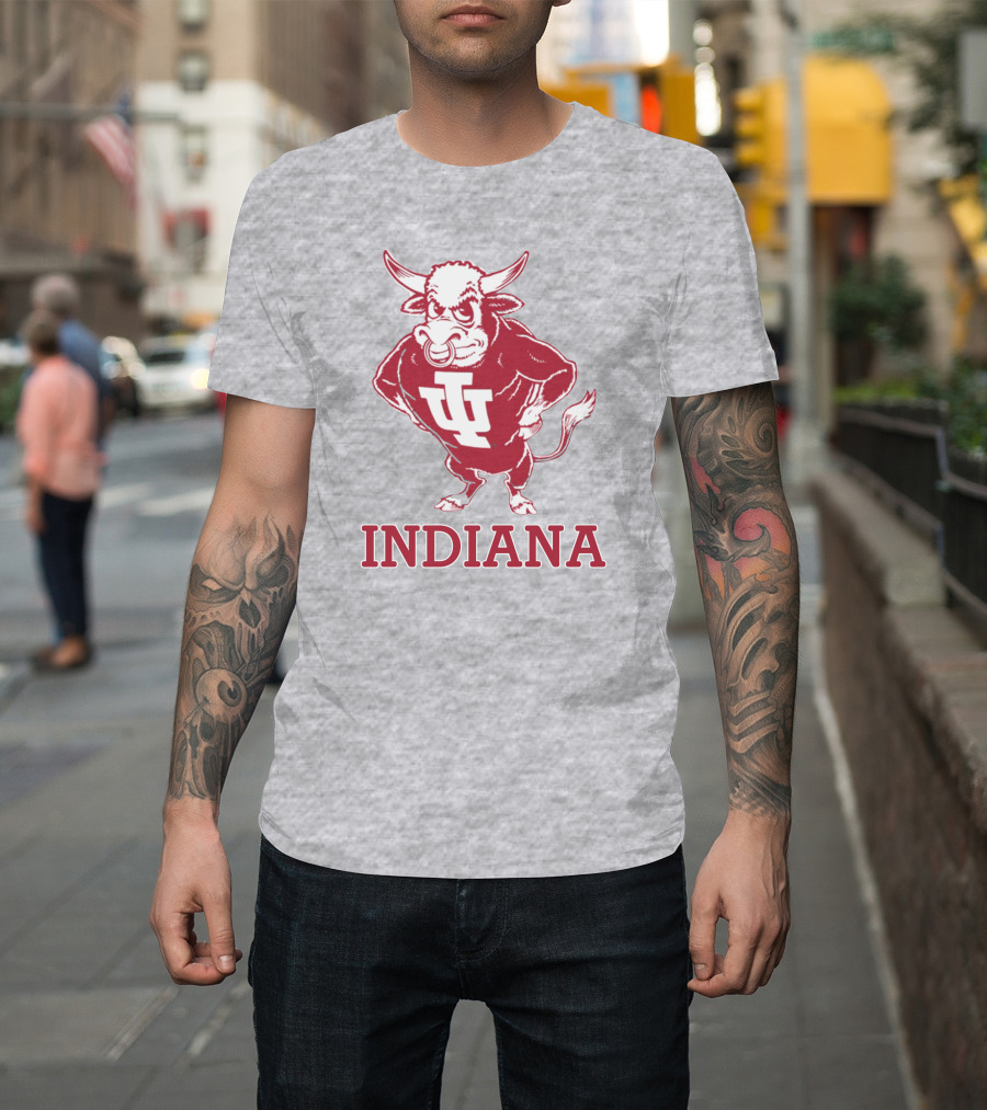 Indiana University Hoosiers IU Bison Mascot Indiana T-Shirt