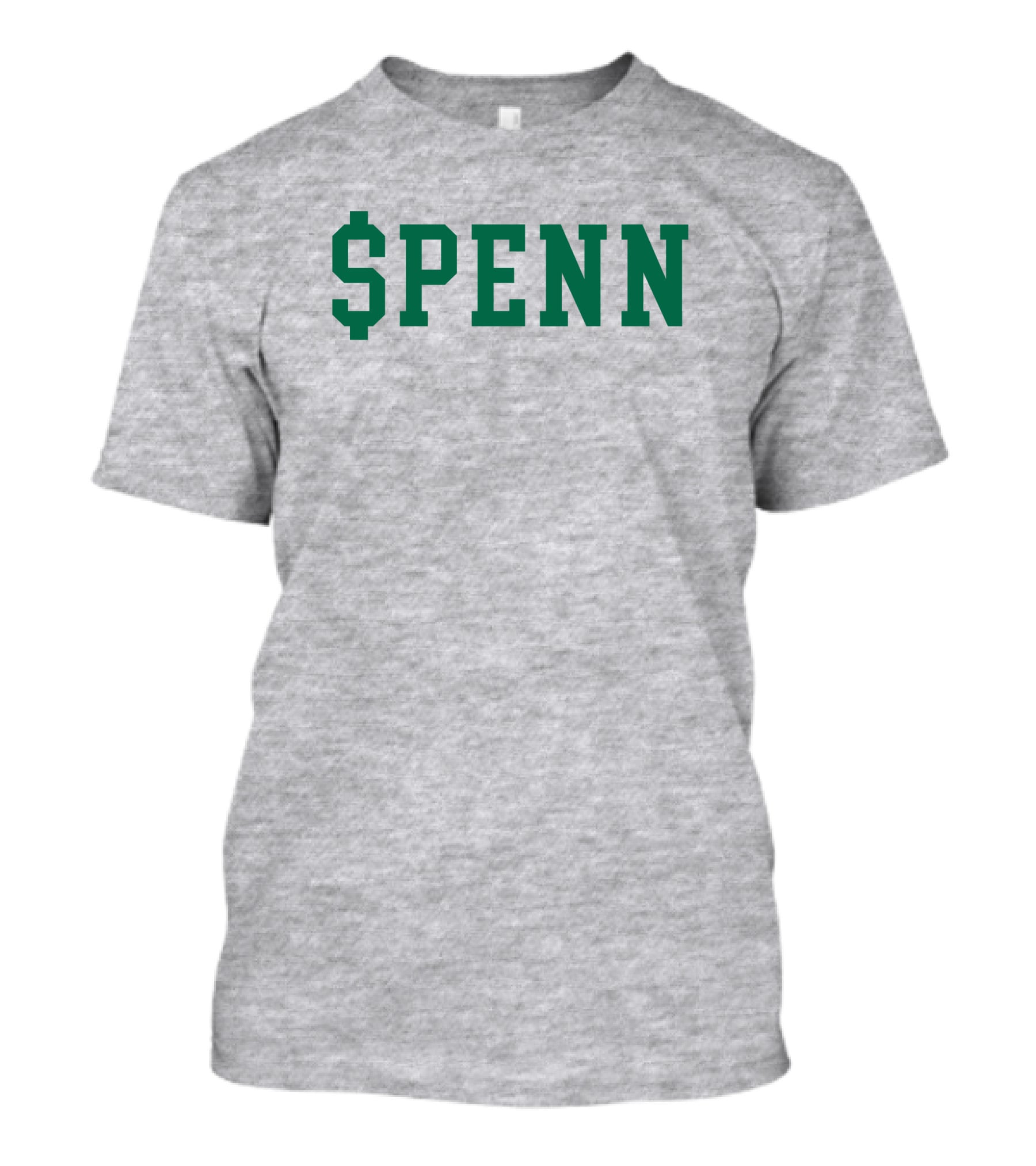 Mintzy $Penn Green Typography T-Shirt