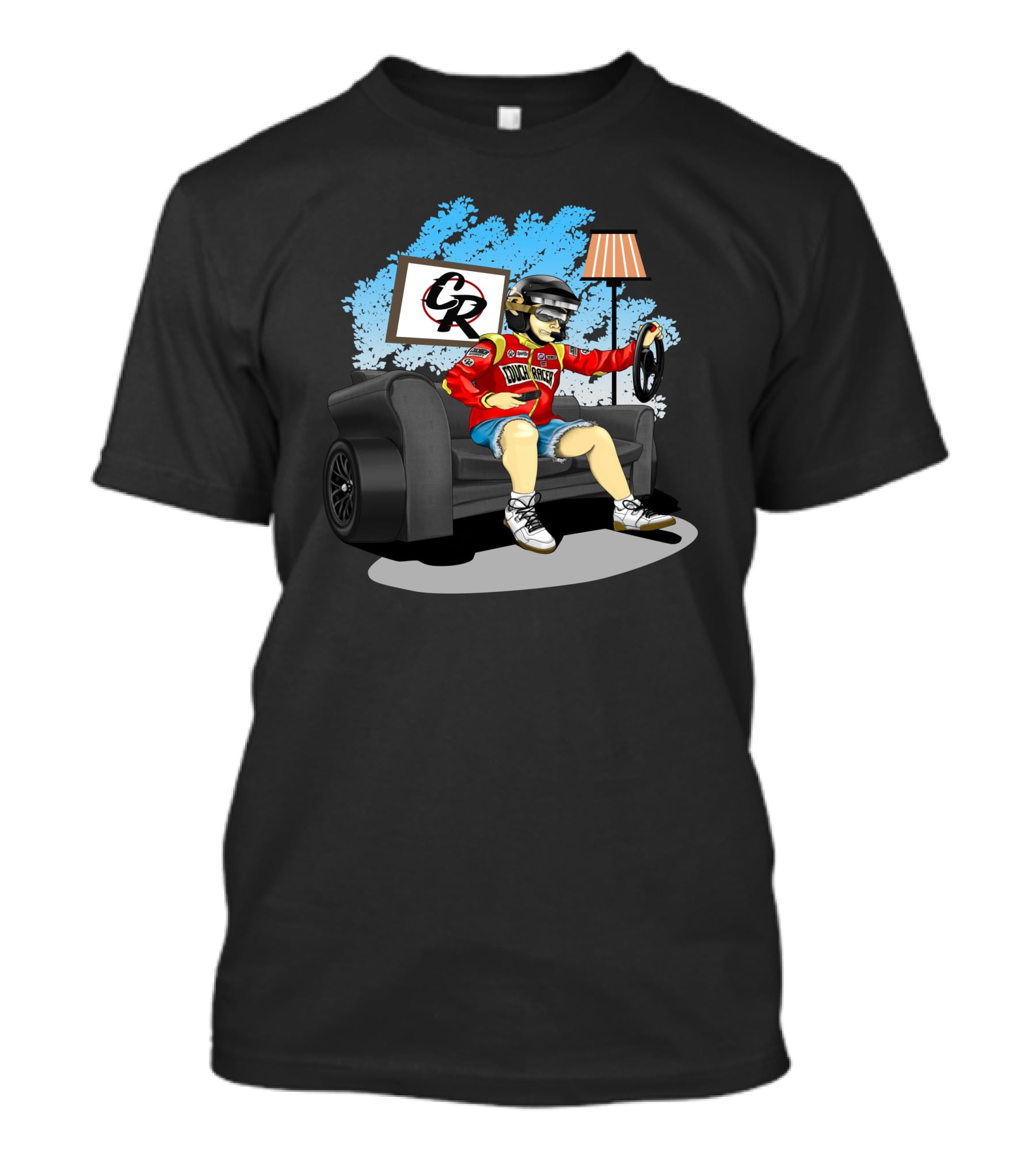 Couch Racer Brett Griffin Racing Fan Couch Racer Merch T-Shirt