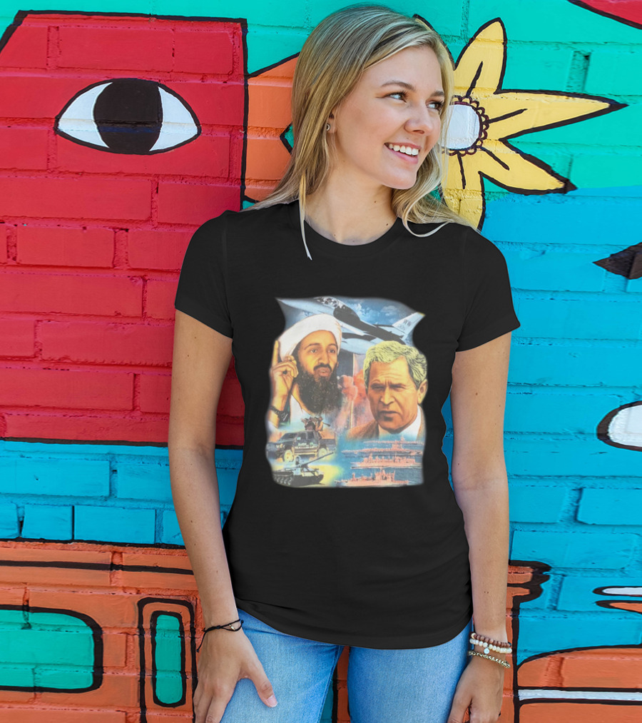 Illusive Music Merch Pure Evil Gas Station Featuring Political Figures And Military T-Shirt