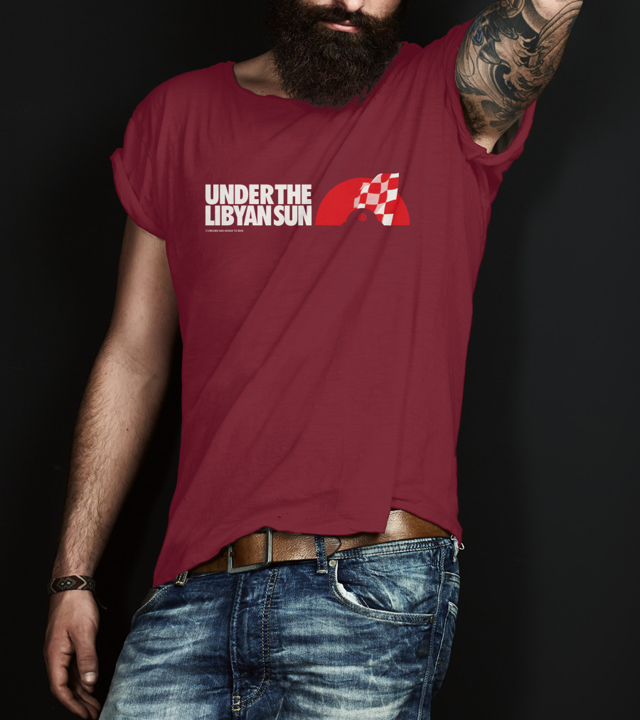 Ste Hoare Under The Libyan Sun Racing Checkered Flag T-Shirt