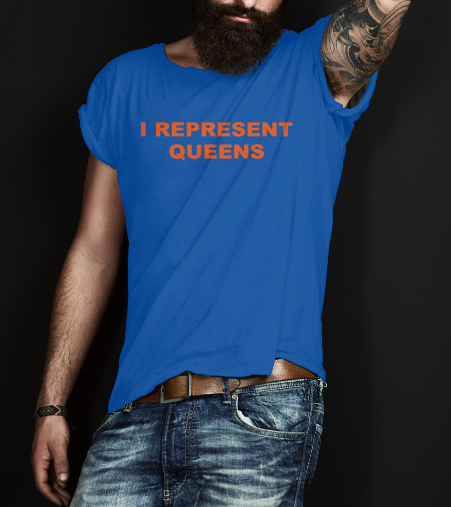 La Maison Gaga Rockthebells I Represent Queens Blue T-Shirt