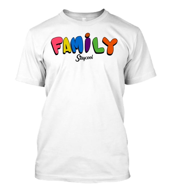 Staycoolnft Family Staycool Colorful Letters T-Shirt