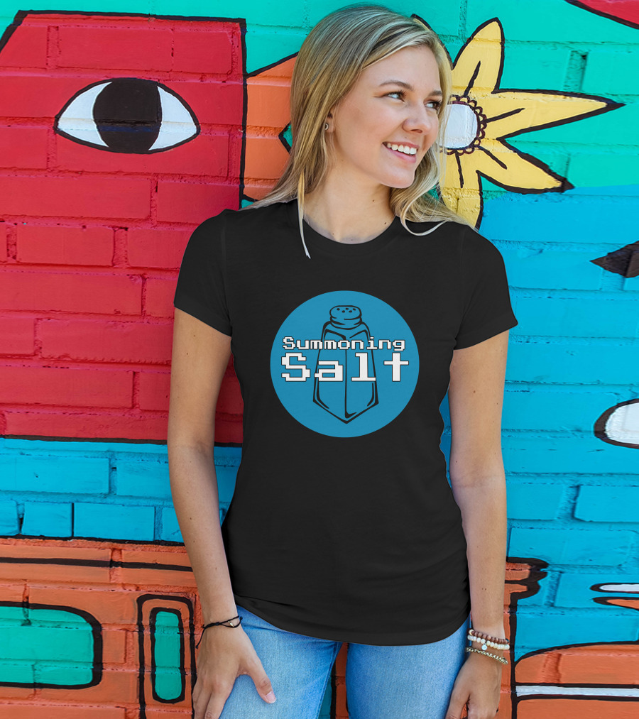 Summoning Salt Retro Gaming Icon With Pixel Art Salt Shaker T-Shirt