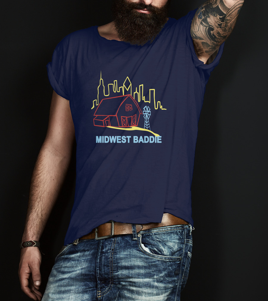 Midwest Baddie Barn Skyline T-Shirt
