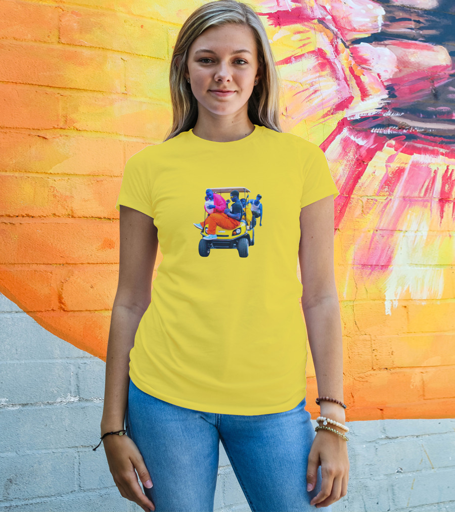 Brckhmptn Merch Brockhampton Star Blue People Yellow Golf Cart T-Shirt