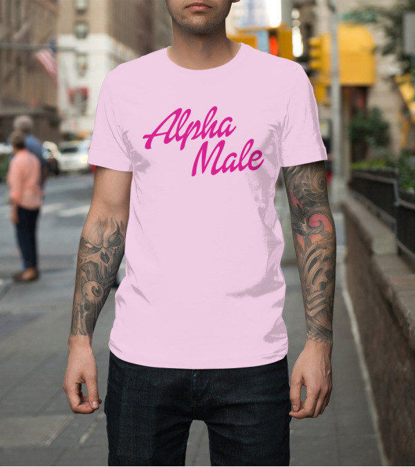 Shirt: Alpha Male Brys Online Bryson Pink T-Shirt Alpha Male Brys Online Bryson Pink T-Shirt