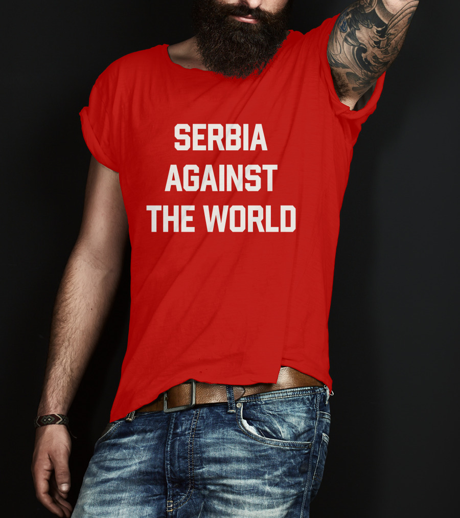 Serbian Football Serbia Against The World Red Passion T-Shirt