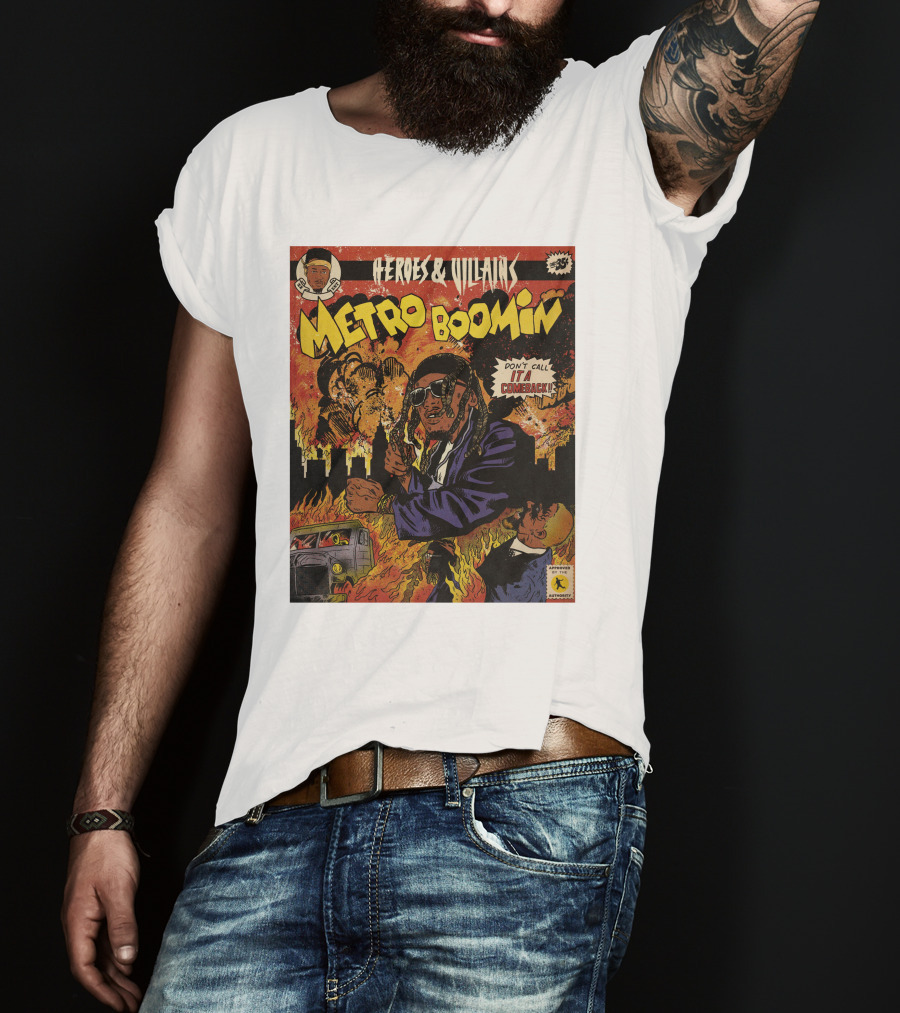 Heroes And Villains Metro Boomin Don't Call It A Comeback Comic T-Shirt