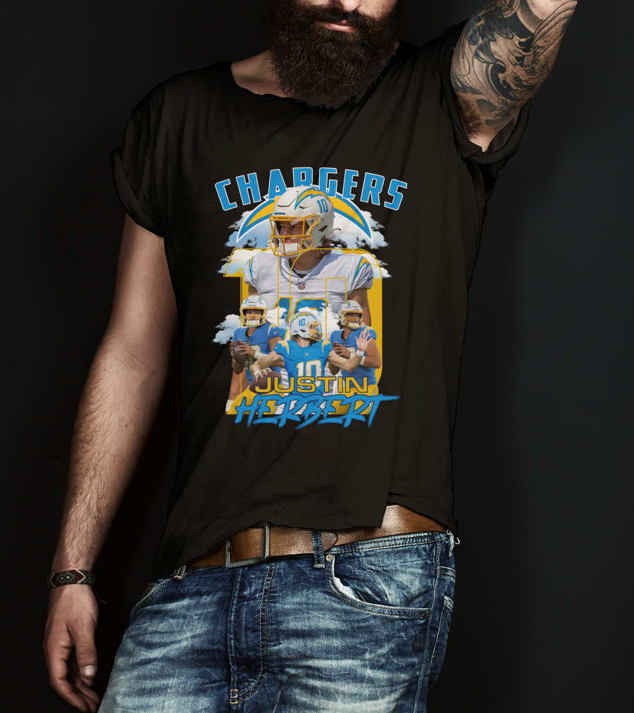 Chargers Justin Herbert NFL Football Star T-Shirt