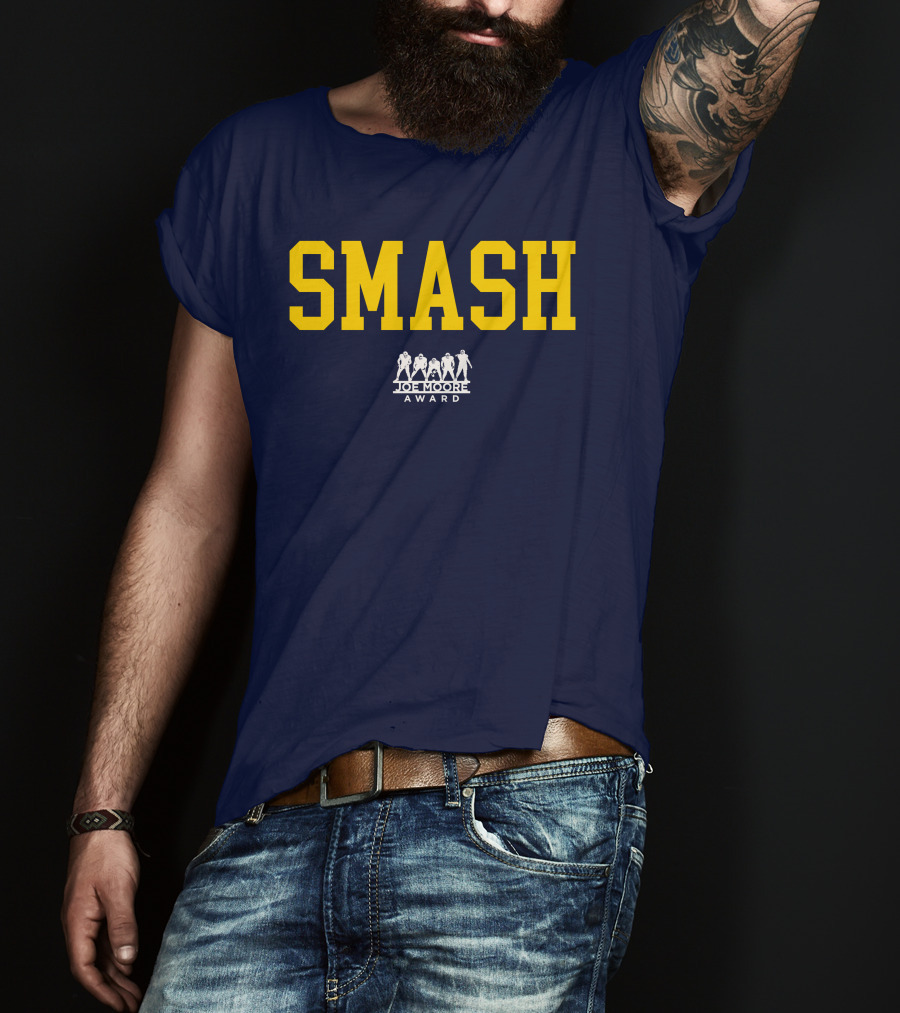 Michigan Football Smash Joe Moore Award T-Shirt
