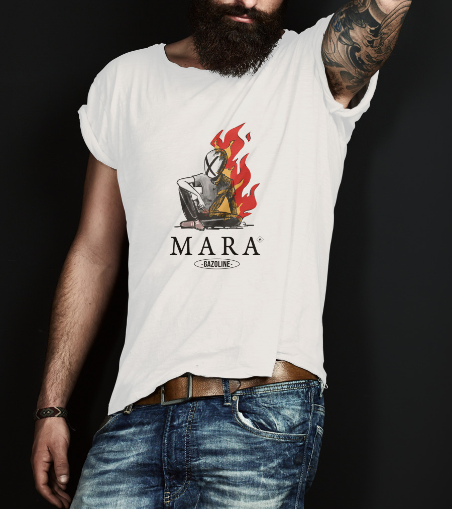 Mara Gazoline Flames Character T-Shirt
