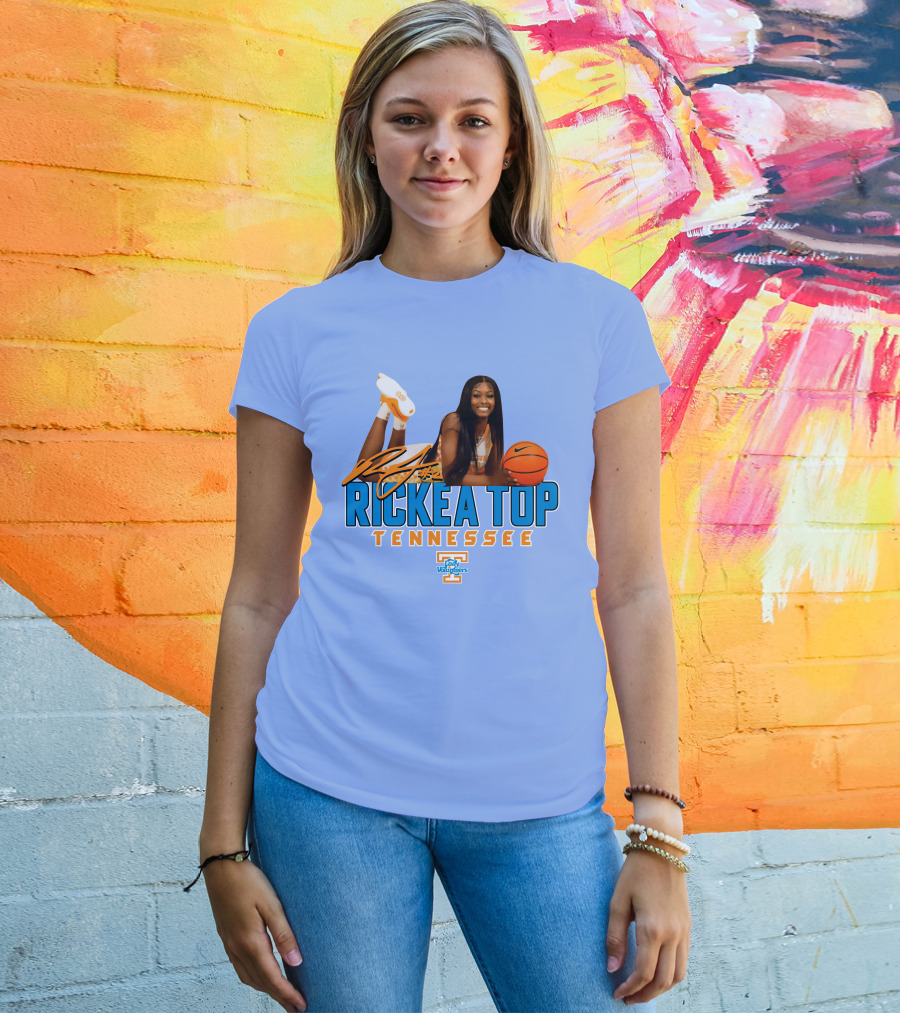 Rickea Top Tennessee Lady Vols Basketball Orange Mountain T-Shirt
