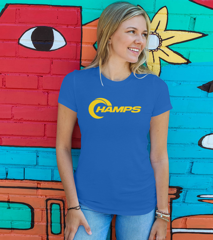 La Champs Danpatrick Yellow Crescent Rams Inspired Merch T-Shirt