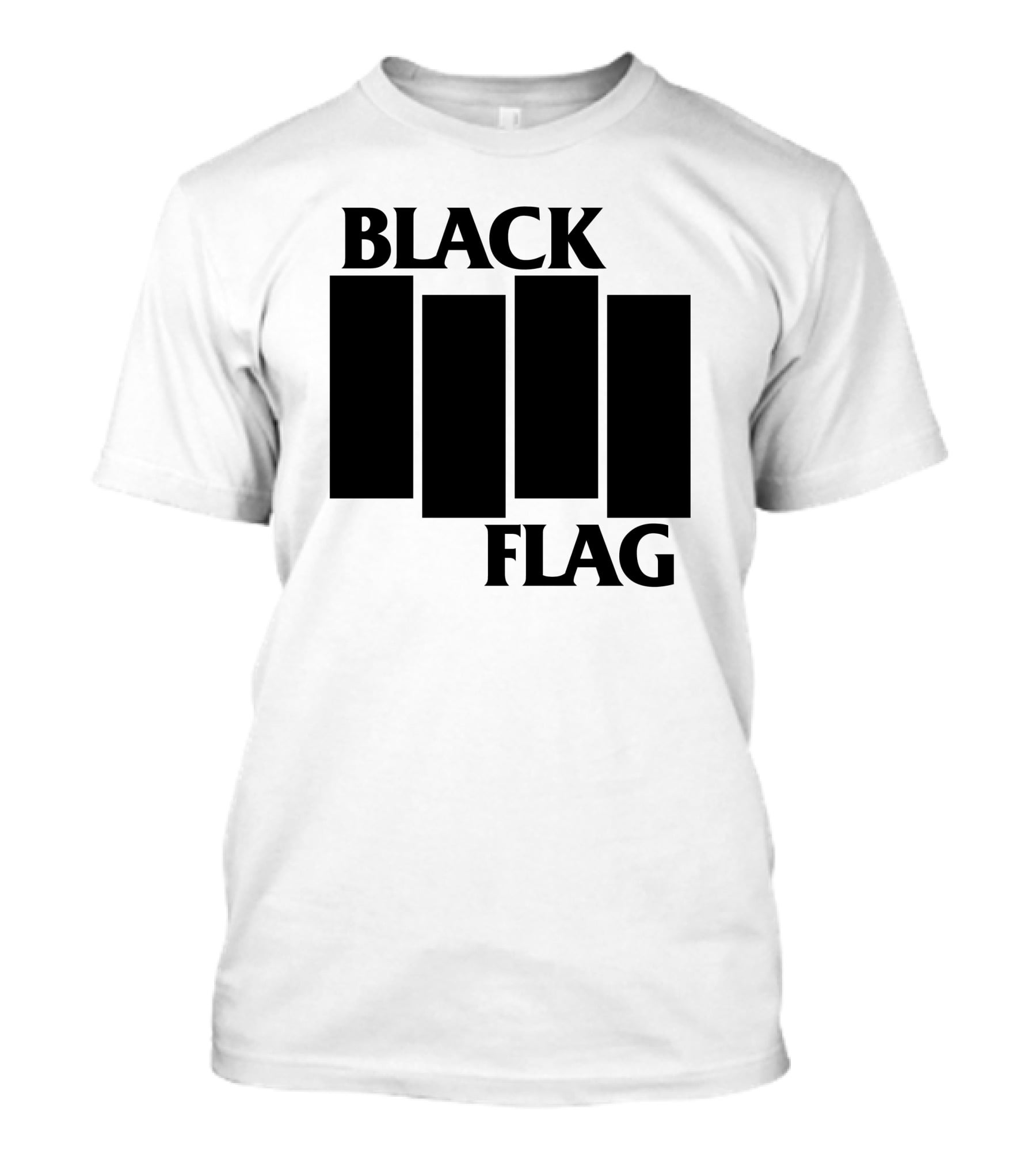 Black Flag Band Iconic Bar T-Shirt