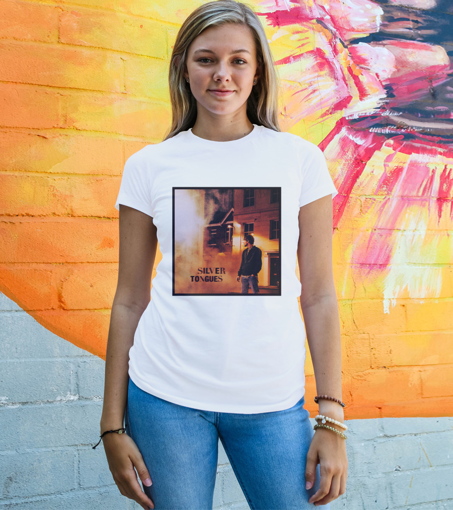 Silver Tongues Urban Night Scene T-Shirt