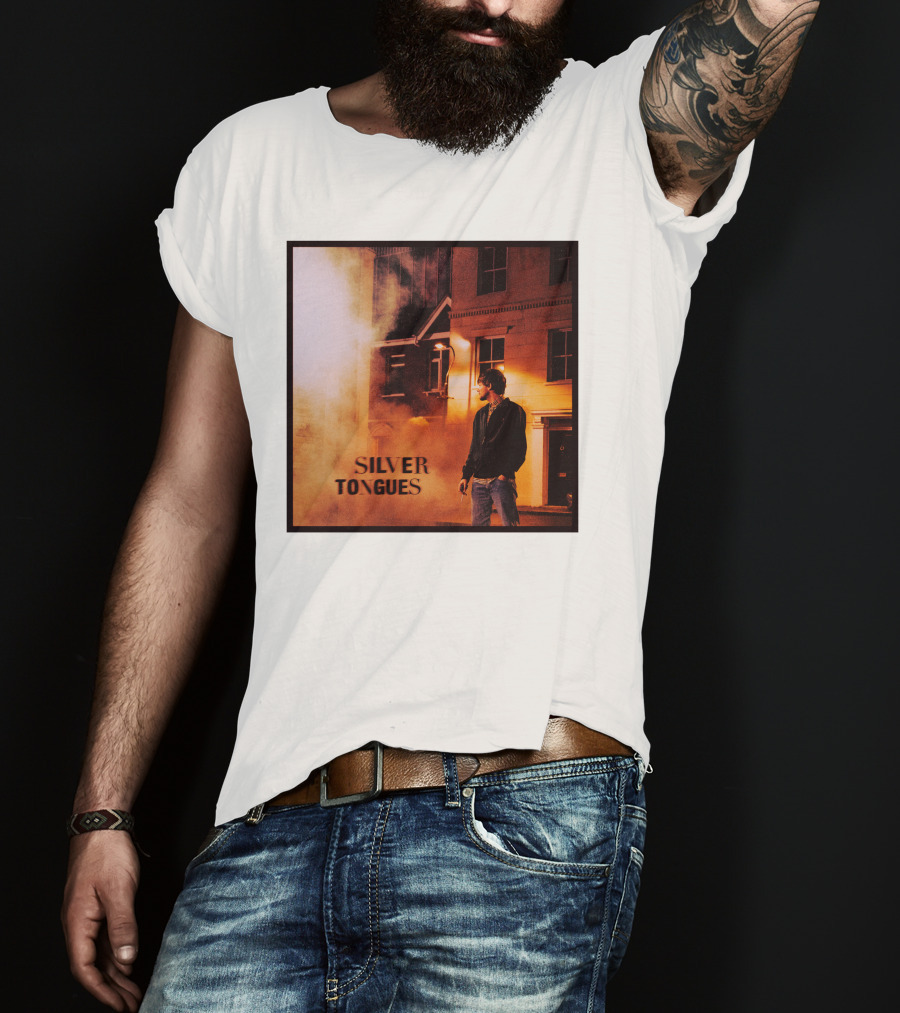 Silver Tongues Urban Night Scene T-Shirt