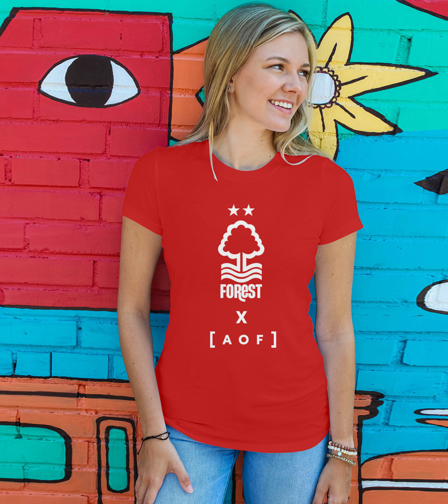 Forest X AOF Nottingham Collaboration Two Stars T-Shirt