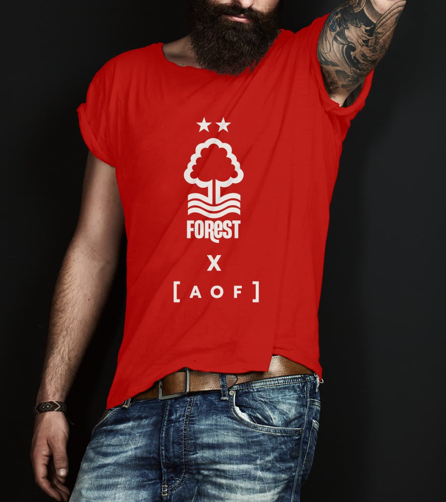 Forest X AOF Nottingham Collaboration Two Stars T-Shirt