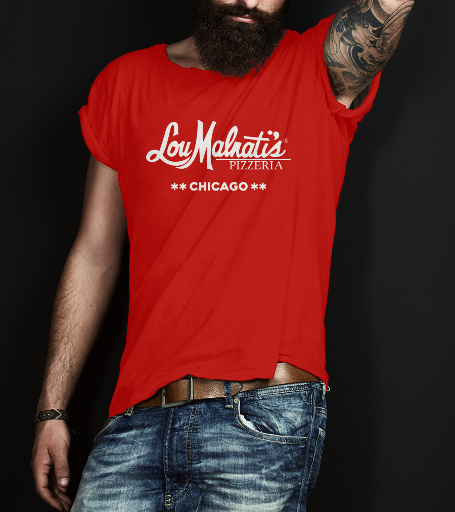 Lou Malnati's Pizzeria Chicago Iconic Red T-Shirt