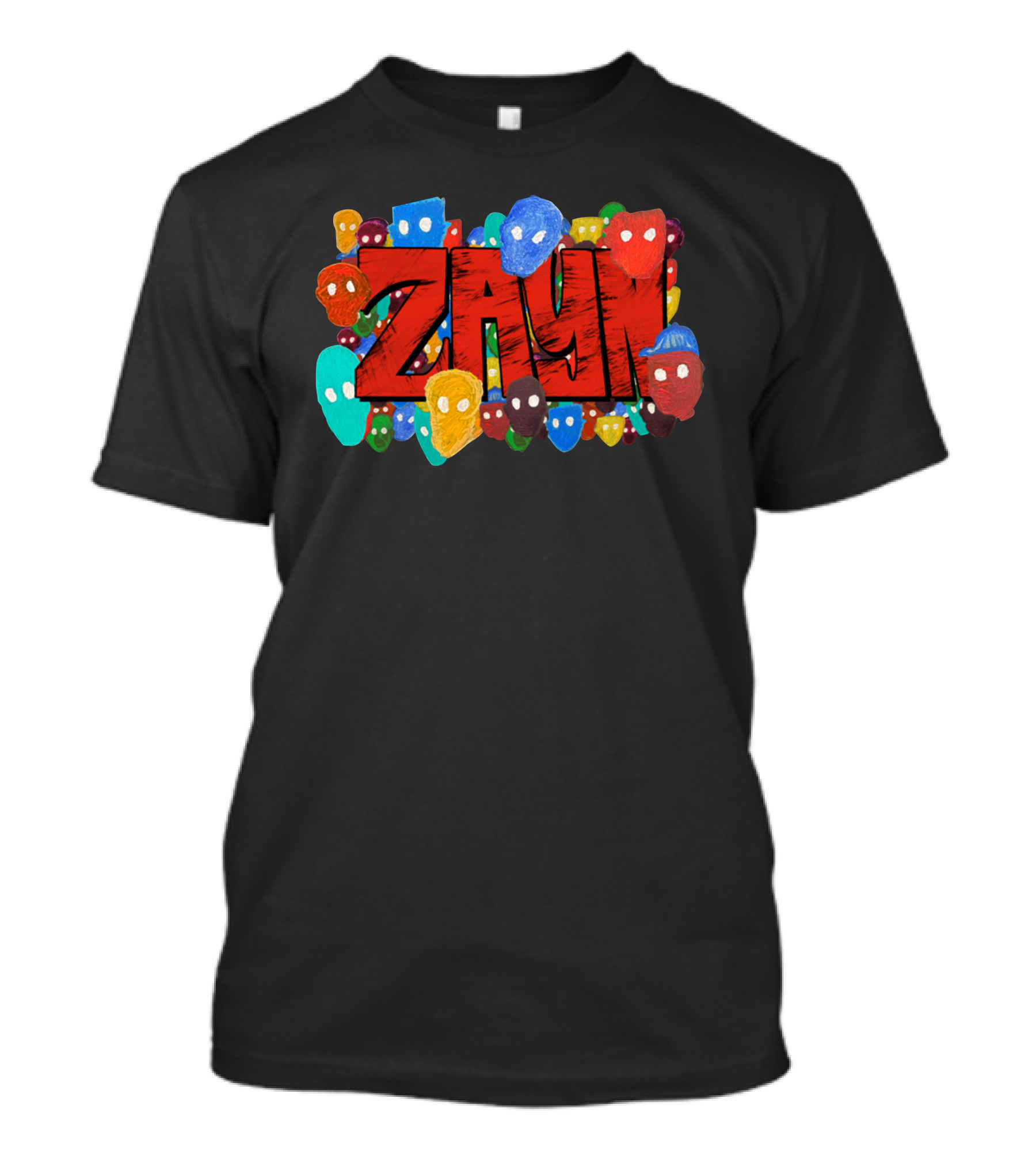 Zayn Colorful Mask Faces T-Shirt