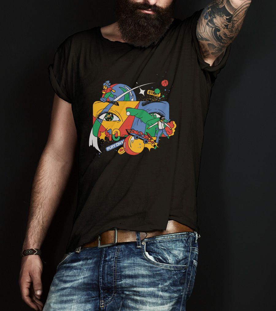 Claim A Google Play On 10 Start T-Shirt