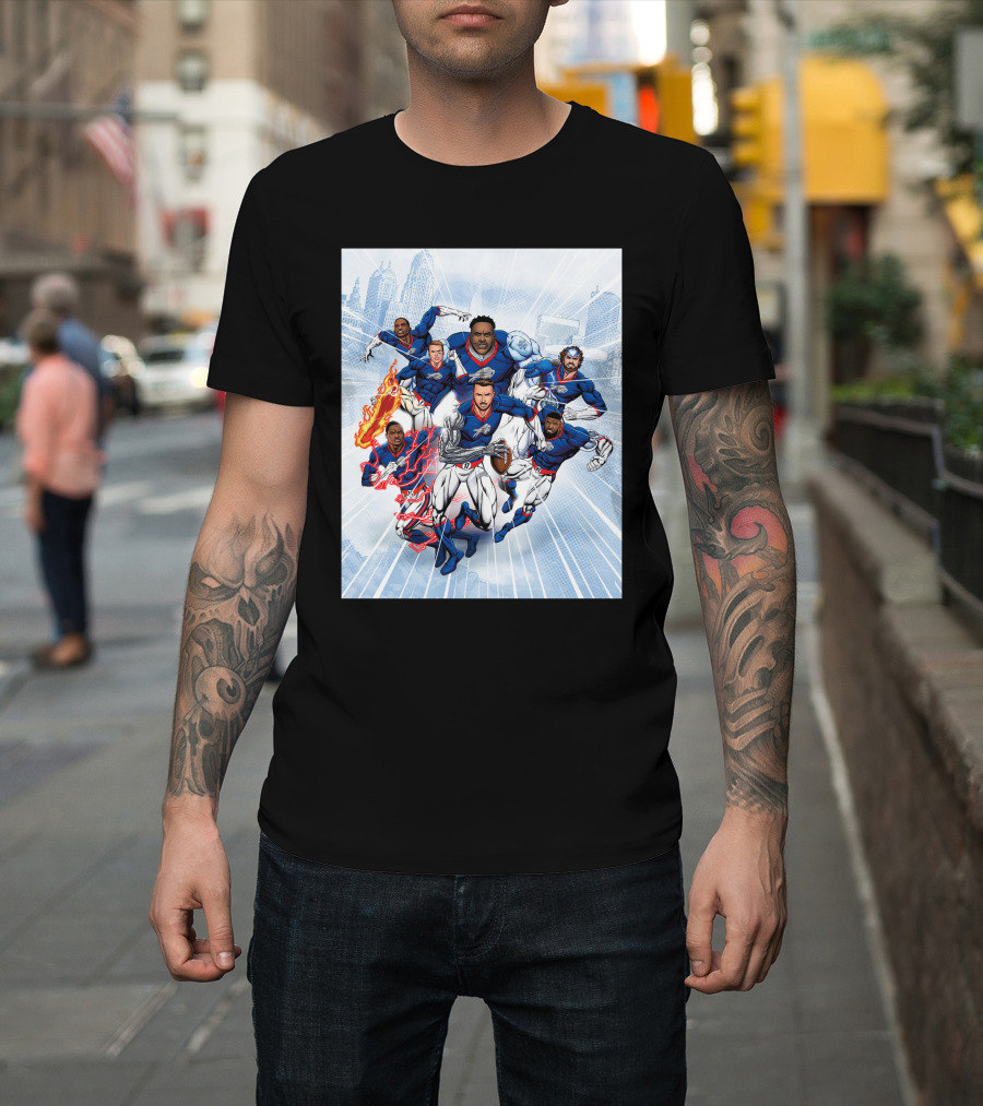 Buffalo Bills Super Hero Team Comic T-Shirt