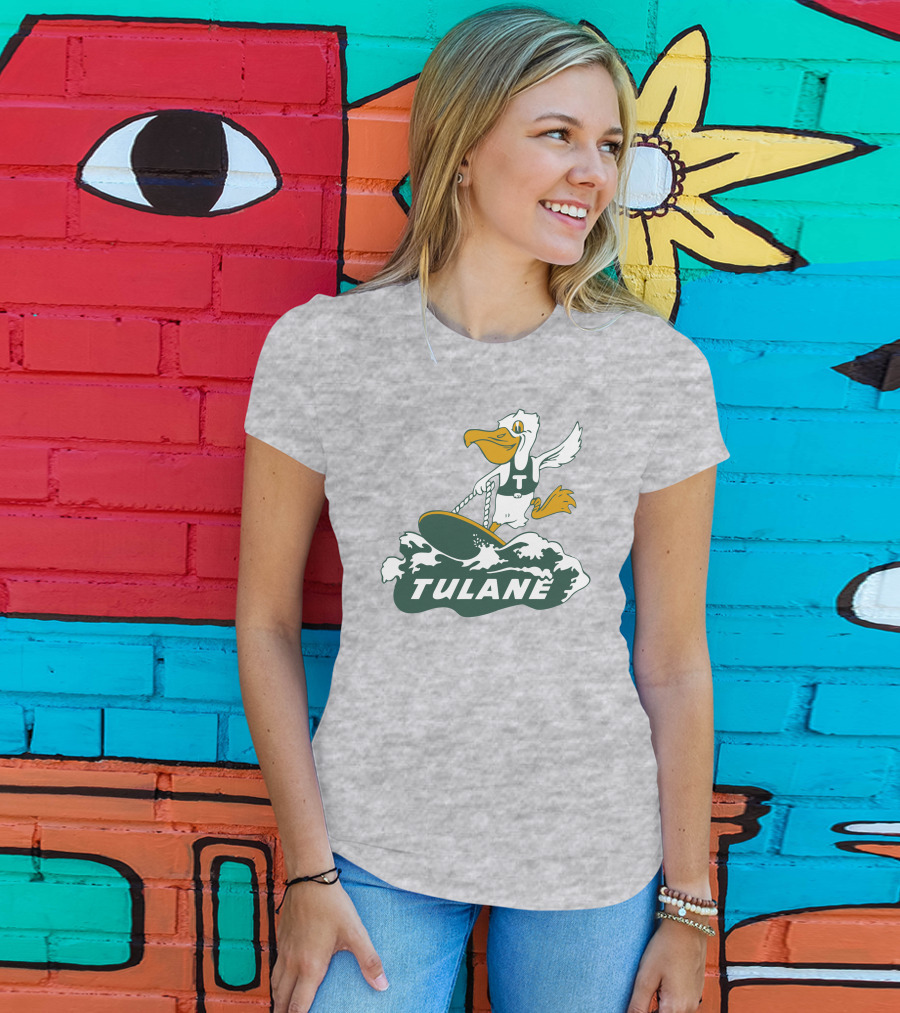 Vintage Tulane Surfing Pelican T-Shirt