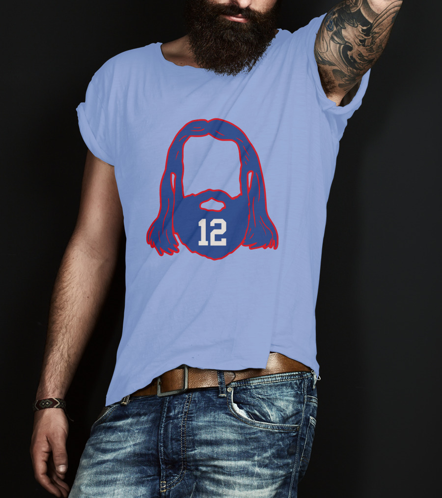 12 Blue Beard And Hair T-Shirt