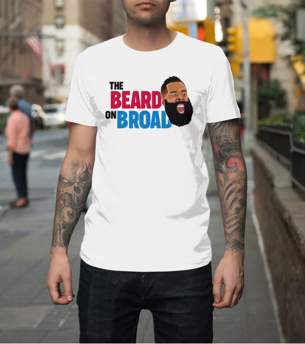 Shirt: The Beard On Broad Basketball Icon Shouting T-Shirt The Beard On Broad Basketball Icon Shouting T-Shirt