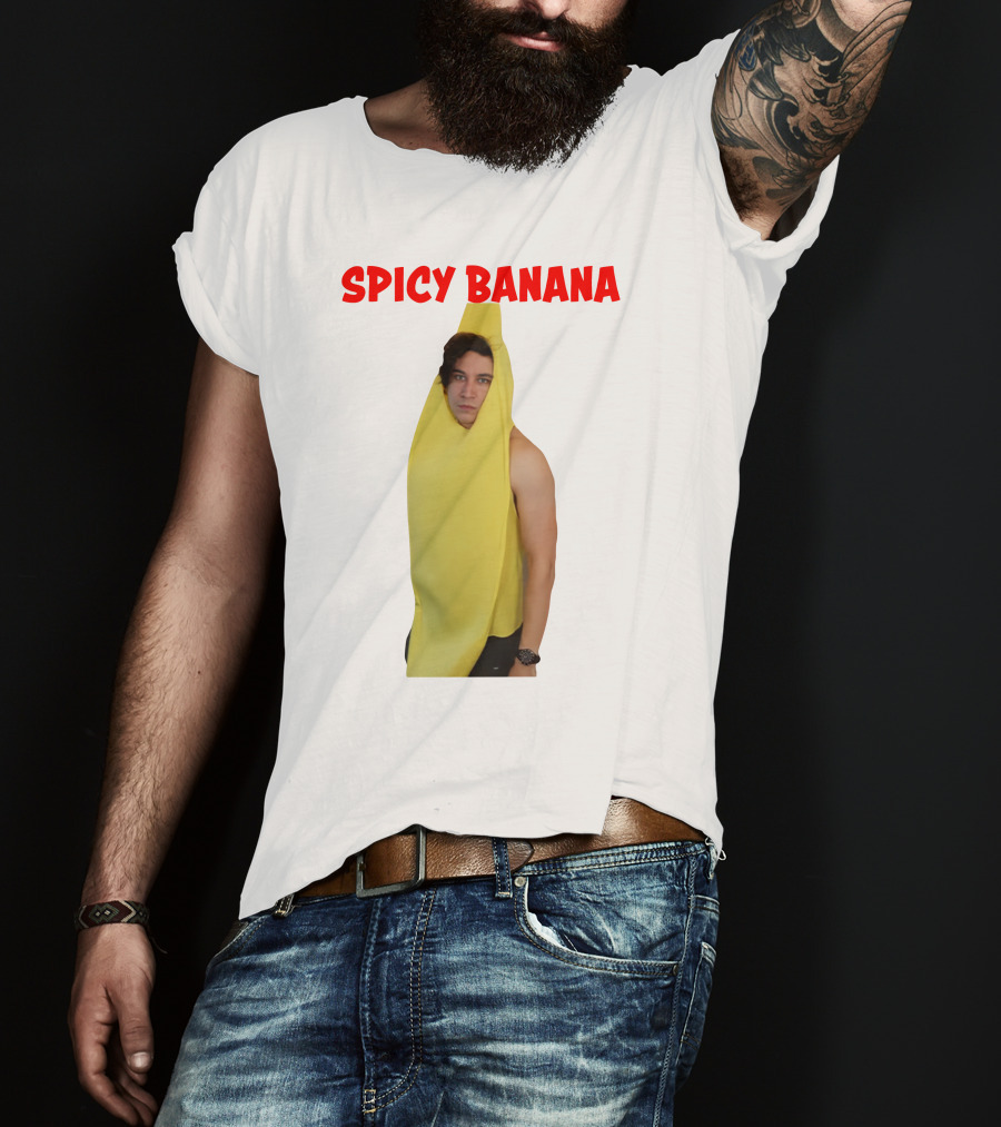 Spicy Banana Costume Humor With Thrasher Dan Vibes T-Shirt