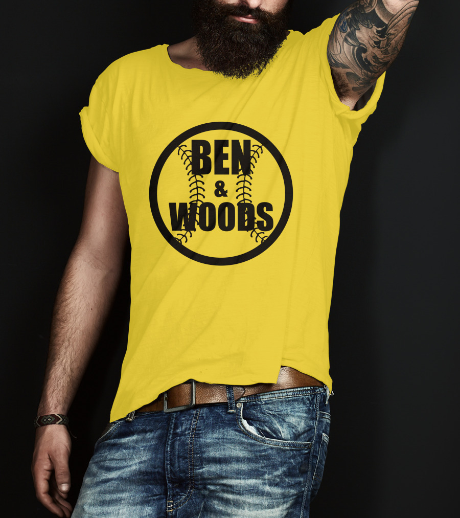 Ben And Woods Baseball Stitching Circle T-Shirt