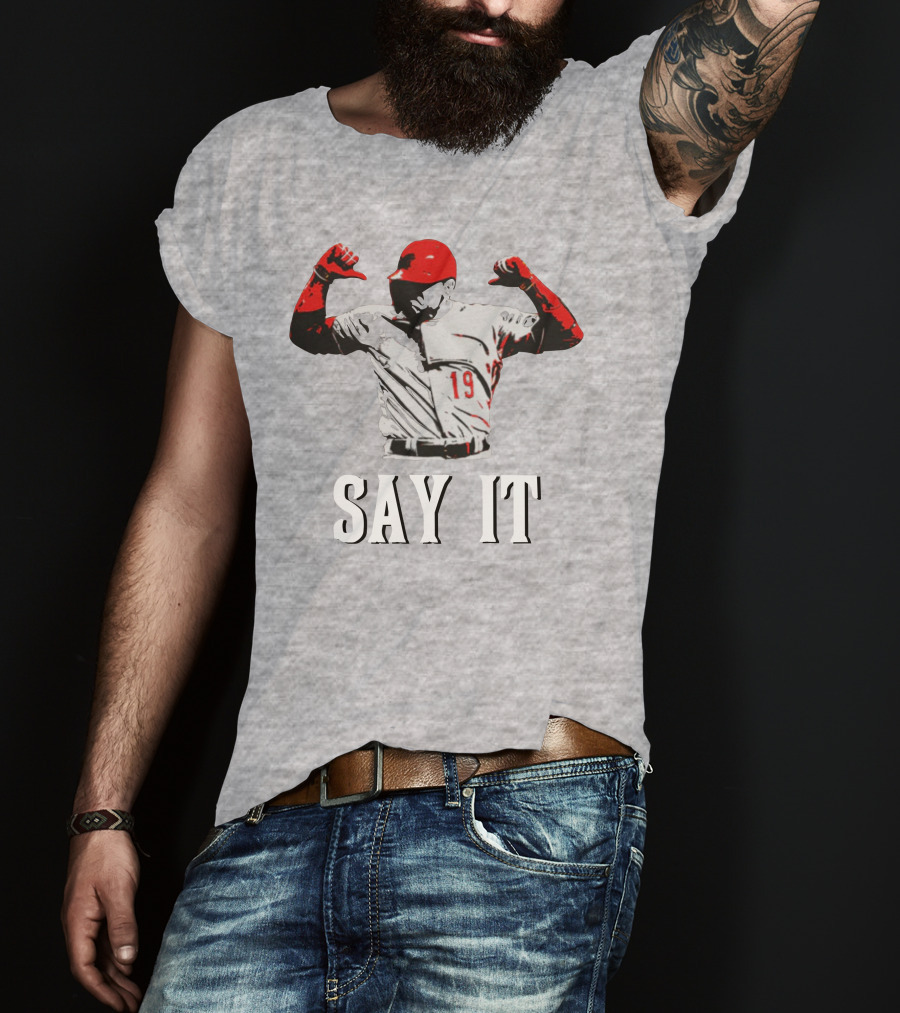 Say It Votto Still Bangs Baseball Tribute Iconic Player Number 19 T-Shirt