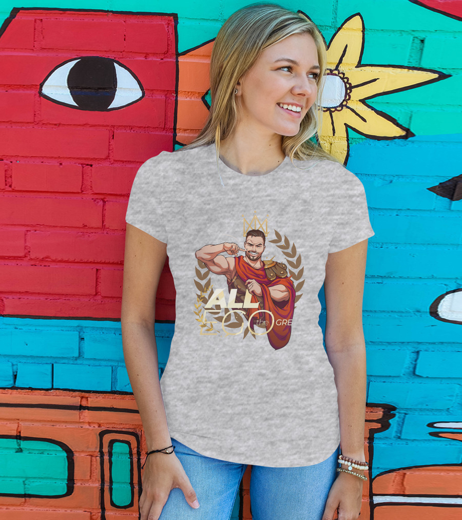 All Ego The Great Greek Warrior With Crown And Laurel Wreath T-Shirt