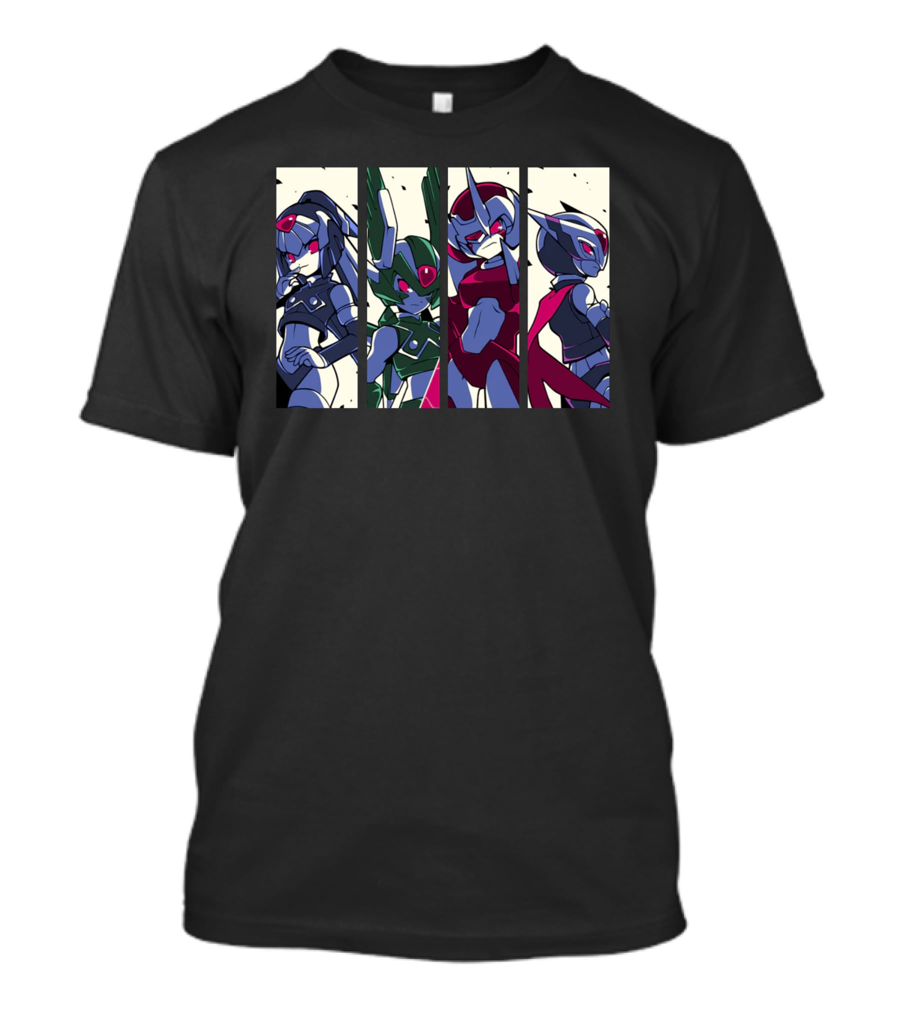 Mega Man Zero Four Guardians Characters T-Shirt